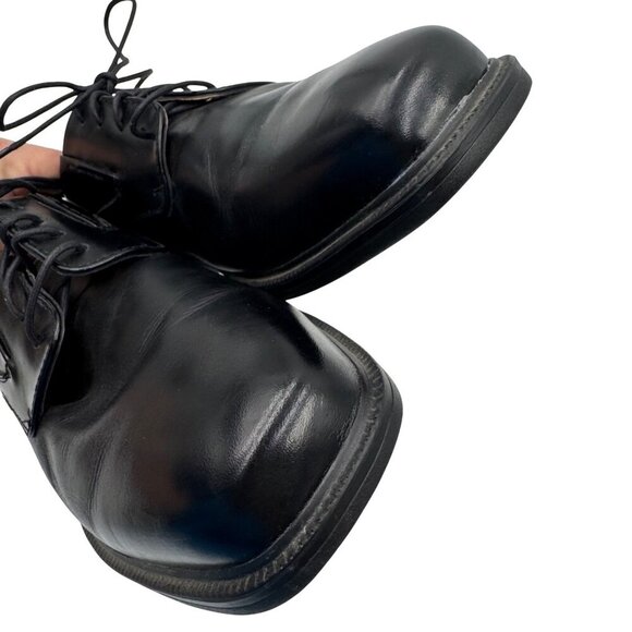 La Milano Black Lace-Up Dress Shoes Mens Size 12